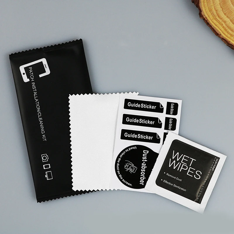 Guide Sticker Wipes Wet Dry Paper Screen Cloth Dust Absorber Clean Dedust Cleaning Kit For Camera Lens Film Phone LCD Screen