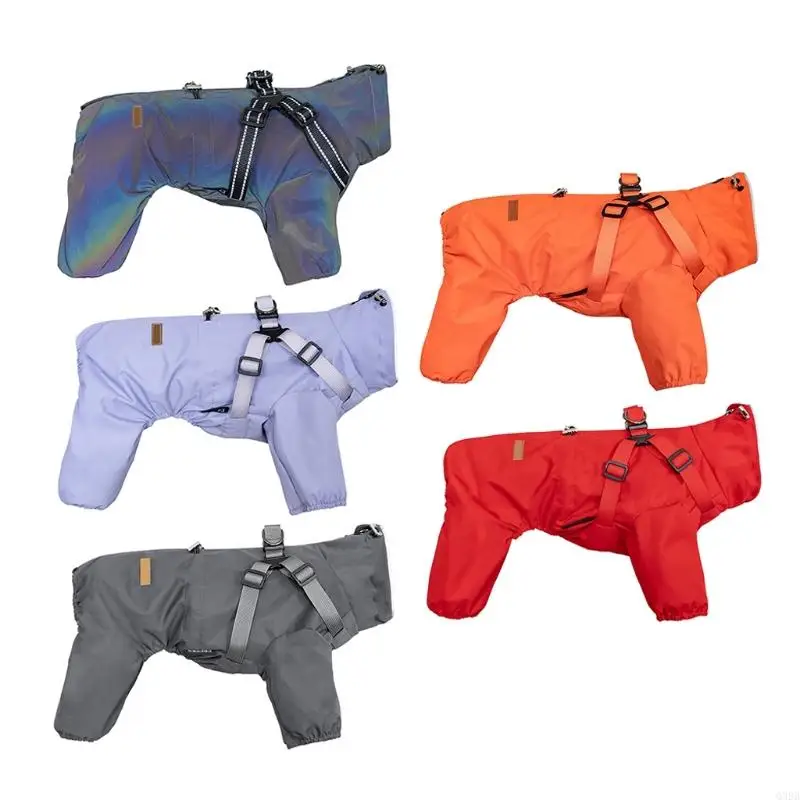 

Q39B Large Pet Waterproof Rainwear for Small to Large Dogs and Puppies Ponchos Rainwear Large Apparel Water Resistant