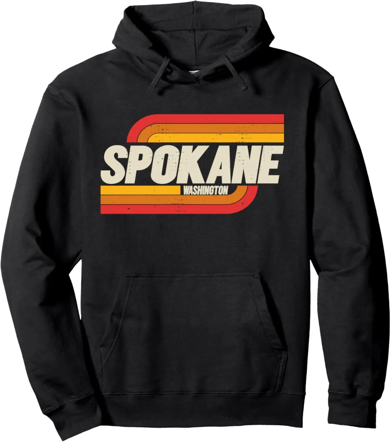 

Винтажный пуловер с капюшоном Spokane Washington WA City