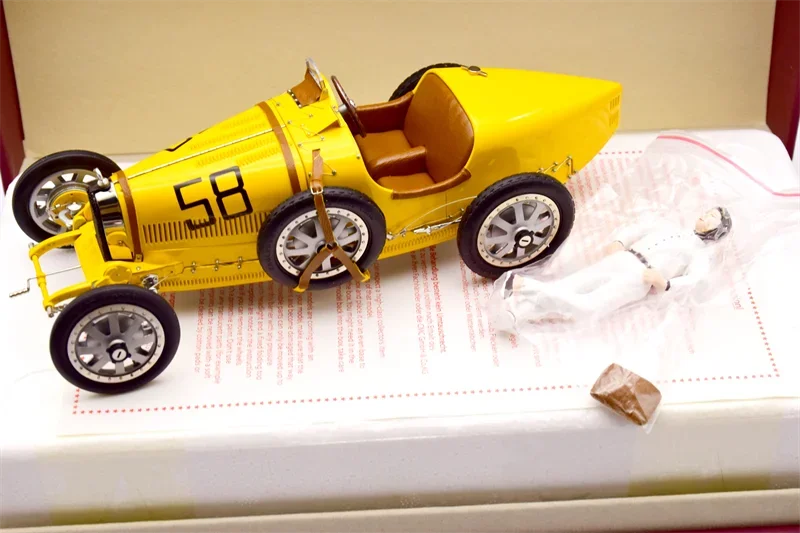 CMC 1:18 T35 # 58 anexado feminino motorista boneca simulação edição limitada todo aberto liga de metal estático modelo de carro brinquedo presente