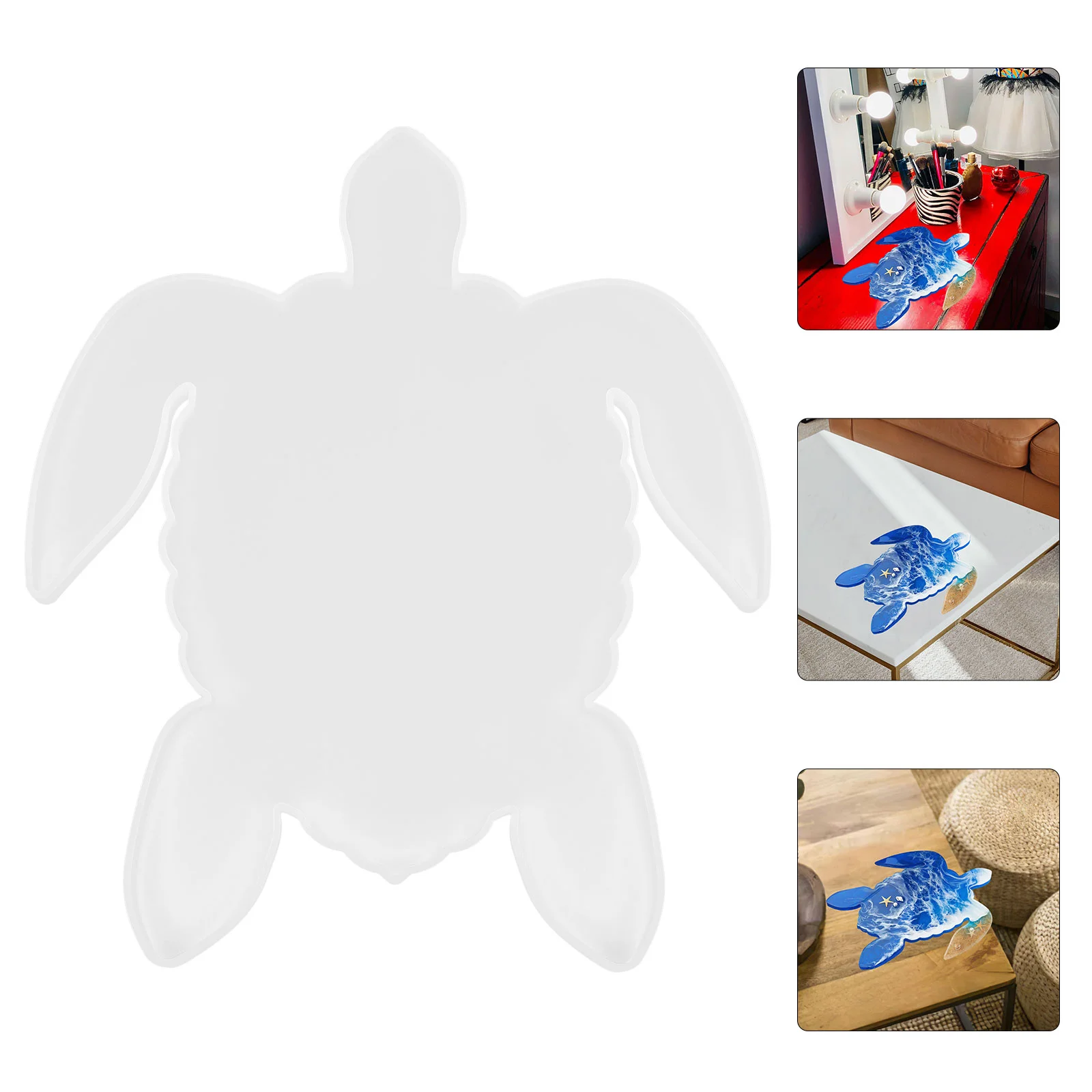 

Turtle Silicone Jewelry Molds Material Sea Resin Tray Mold Crafts Silica Gel Flexible Smooth Easy Demold
