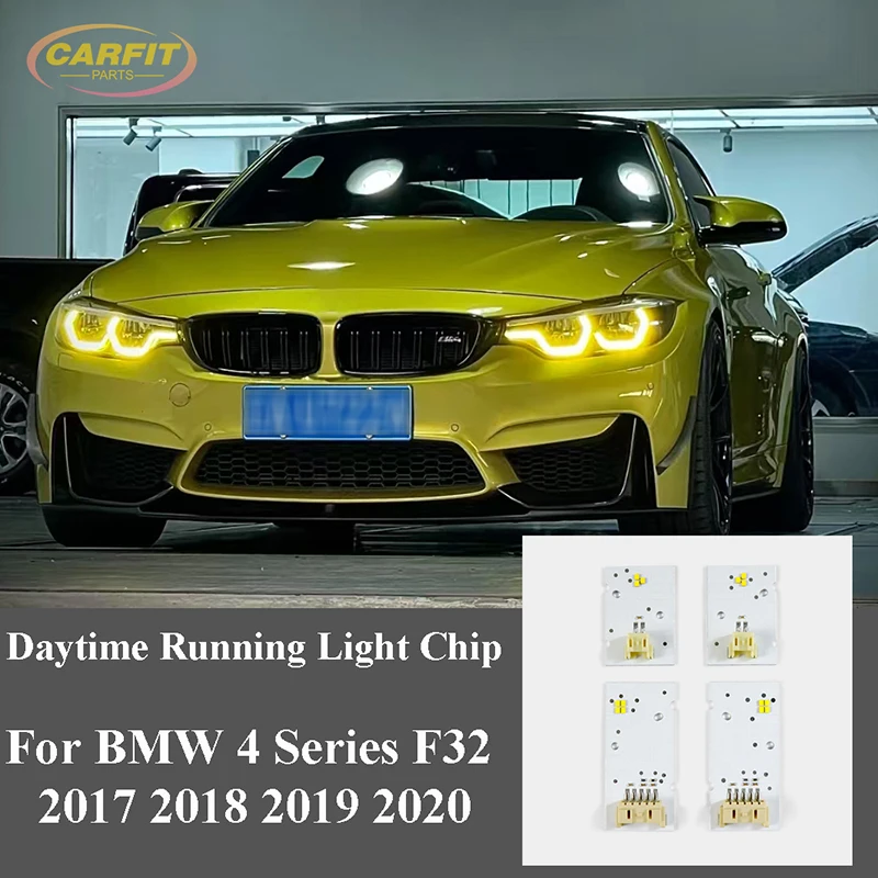 

Yellow CSL DRL Boards For BMW 4 Series M3 M4 F32 F33 F36 F80 F82 F83 LCI 2017-2020 LED DRL Modules Daytime Running Lights Chip