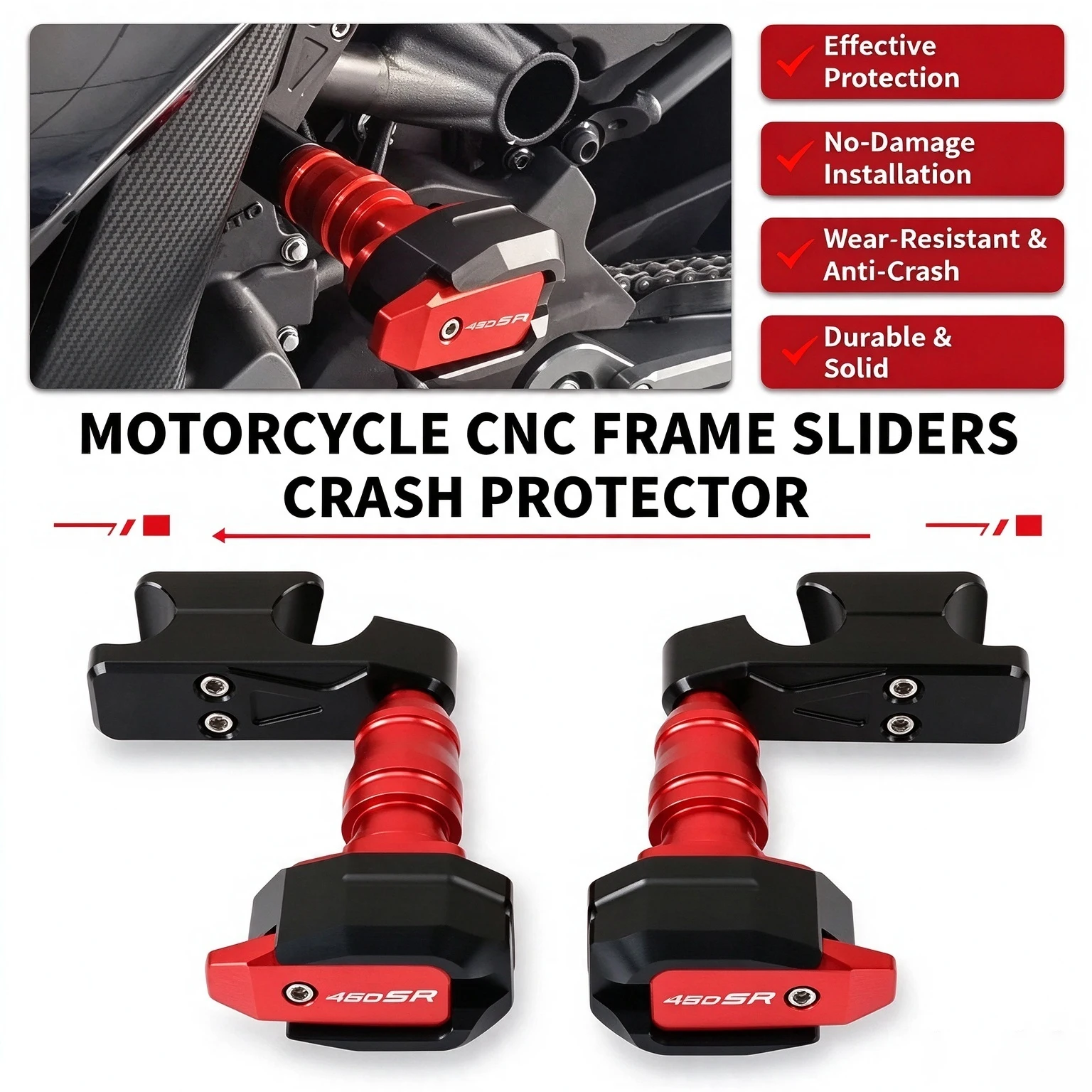 For 450SR 450 SR 450NK 450 NK Motorcycle Falling Protection Frame Slider Fairing Guard Crash Protector