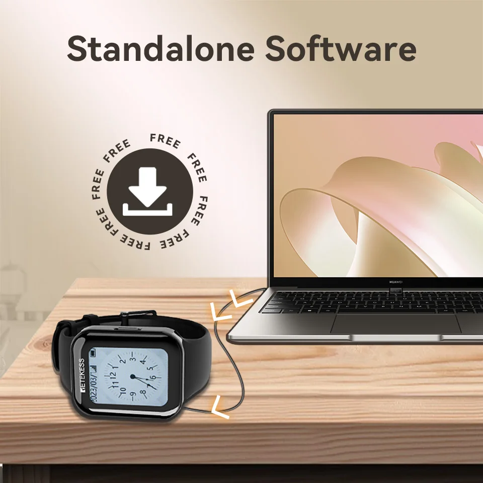 RETEKESS TD154 Küche Kellner Rufsystem Restaurant Pager Für Server TD113 Wasserdichte Uhr Empfänger Für Kaffee Bar Hotel – Detail 5