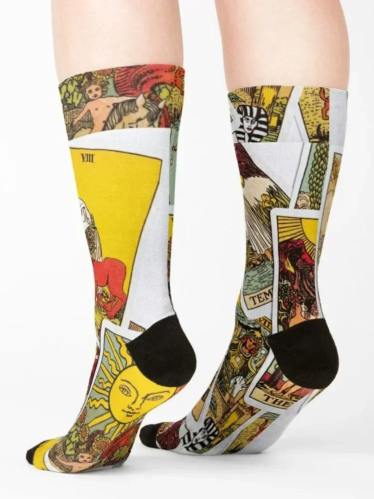 Tarot Card The Lovers Socks Crossfit warm winter fashionable summer Women's Socks Men's