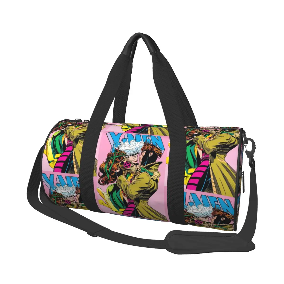 

X-Men Gambit & Rogue Beautiful Couple Cover Large Duffle Gym Bag Multi-Functional Duffle Travel Bags Handbags Fitness bag
