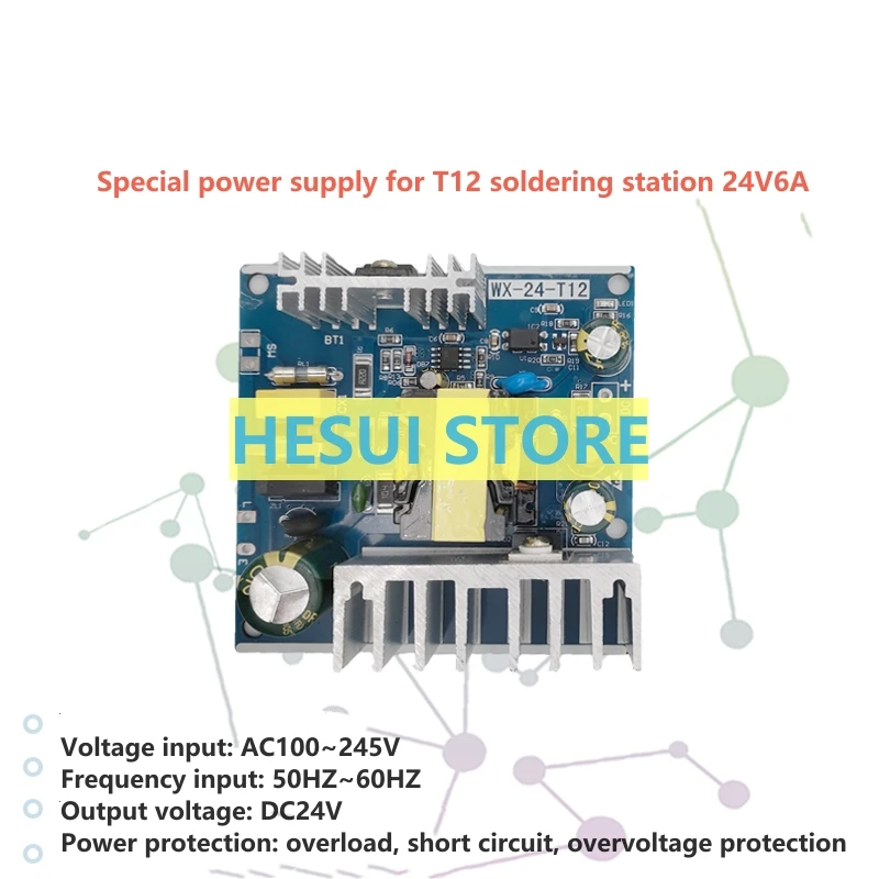 WX-24-T12  welding station power supply AC-DC isolated  150W 24V6A switching power supply module T12 power supply board