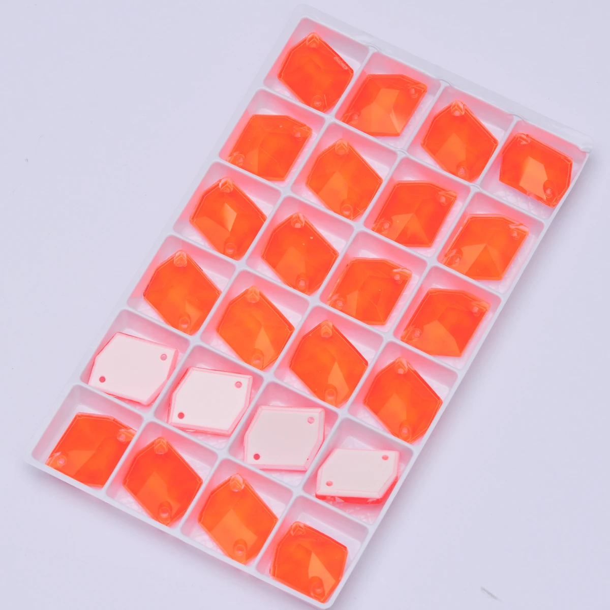 PUBRILEX Neon-Strasssteine zum Aufnähen, Glas-Kosmos-Kristalle, flache Rückseite, DIY-Nähzubehör, Nähsteine für Kleidung und Taschendekoration – Detail 7