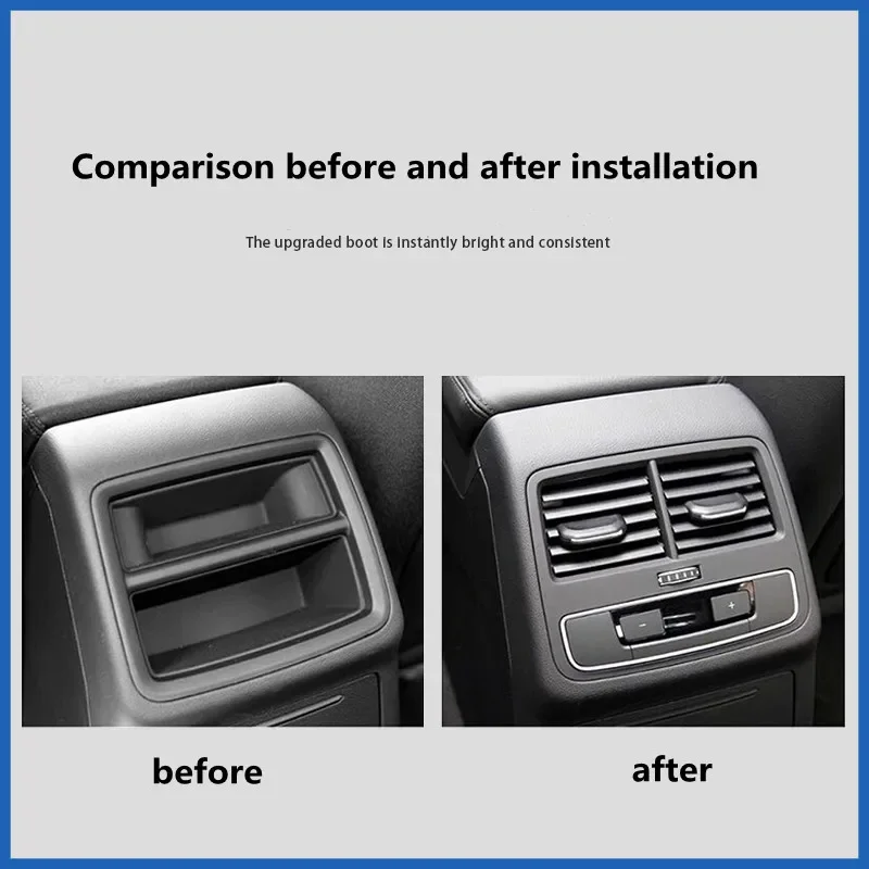 For the new Audi A4 B9 Q5 installed rear air conditioning outlet package real air outlet original auto parts upgrade