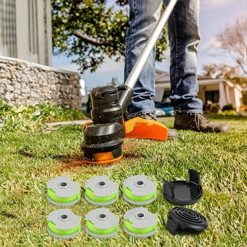 

8pcs/sets Spool With Spool Cover For WA0014 Spool & Line WG168 WG184 WG190 WG191 String Trimmer Replacement Parts Mowing Tools