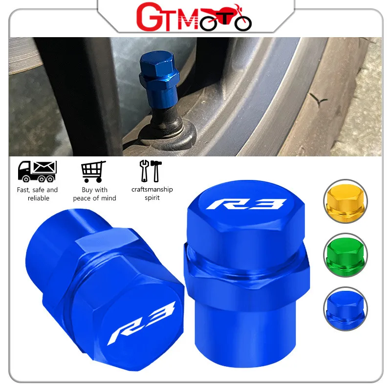 

For YAMAHA YZF-R3 YZF-R25 Motorcycle Accessories CNC Aluminum Wheel Tire Valve Caps Airtight Covers yzf r3 r25