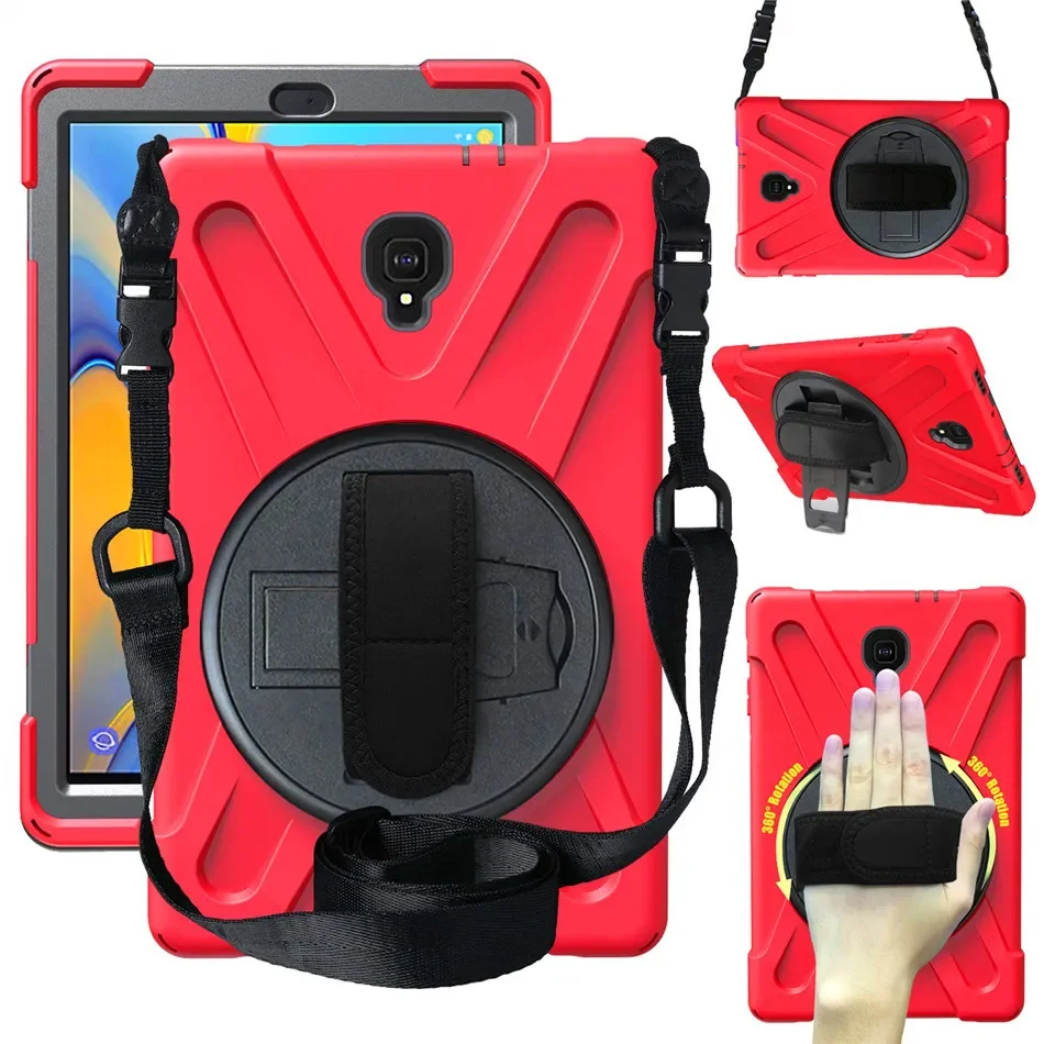 360 Rotating Hand Strap Case For Samsung Galaxy Tab A 10.5 T590 SM-T595 T597 SM-T590 Kids Eva Shockproof Cover