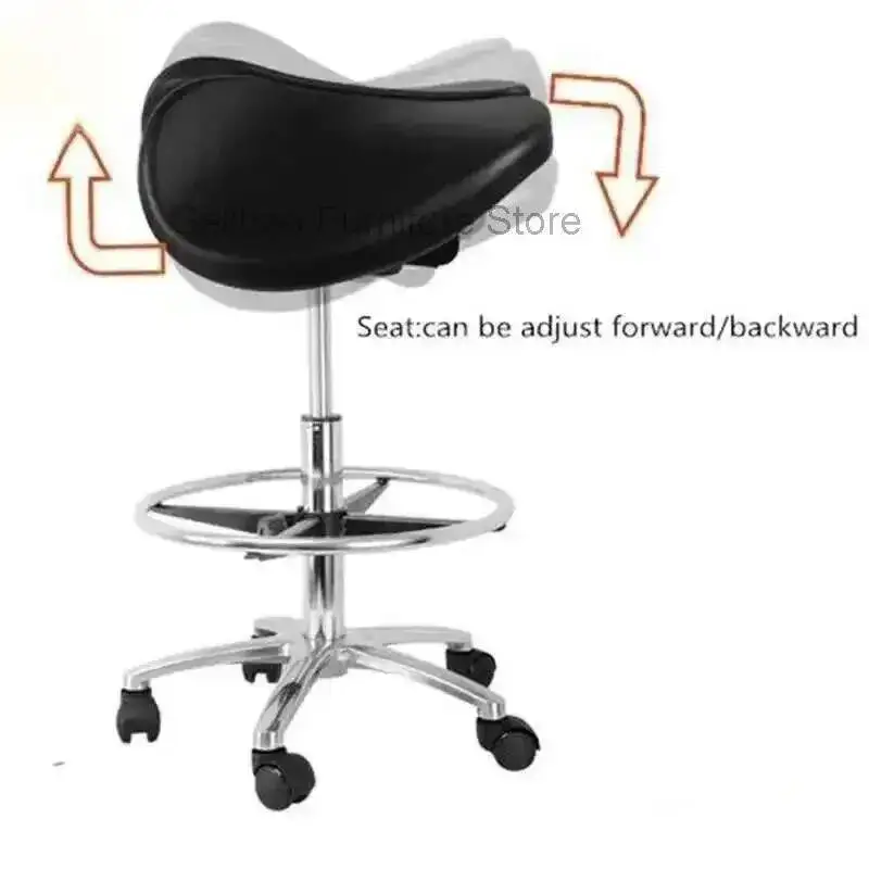 Multi Chair Adjust Orthopedic Ergonomic Saddle Chair Posture Stool with Swivel Tilting Seat For Dental Salon Office