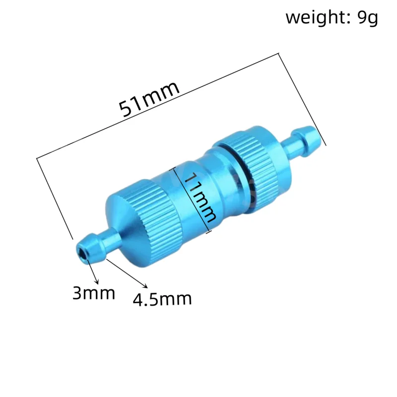 ความแม่นยําสูง Big การใช้กรอง 3 มม.การใช้ถังอุปกรณ์เสริมสําหรับเบนซิน RC เครื่องบินเครื่องบินรถ