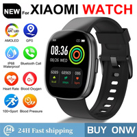 For Huawei Xiaomi Smartwatch Women 1.83-Inch HD AMOLED Full Touch Screen GPS Tracker Bluetooth Call Sport Smart Watch 2024 Men