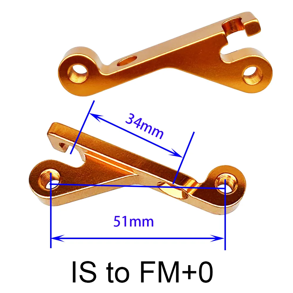 IS Mount to Flat Mount Brake Adapter MTB Bracket Frame Fork IS To Flat Caliper Mount Bicycle Disc Brake Adaptor B Mount Rotor - view 3