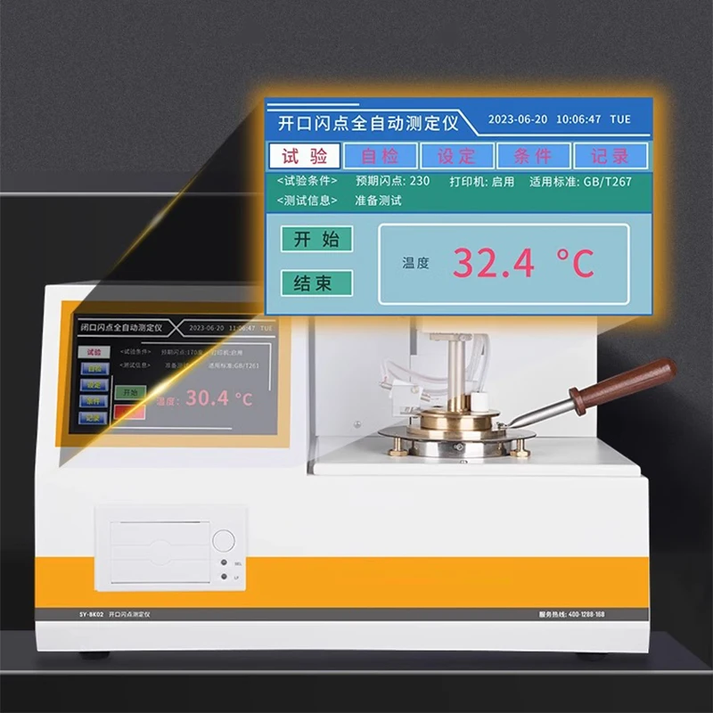 

Fully automatic closed flash point tester Petroleum diesel lubricant flash point tester oil product oil testing