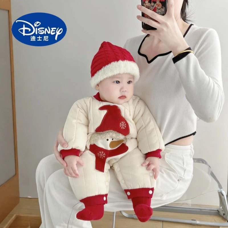 بذلة مبطنة حرارية للأطفال |   رومبير شتوي ثقيل الوزن مع حشوة قطنية للرضع من عمر 0 إلى 24 شهرًا، ملابس خارجية مريحة