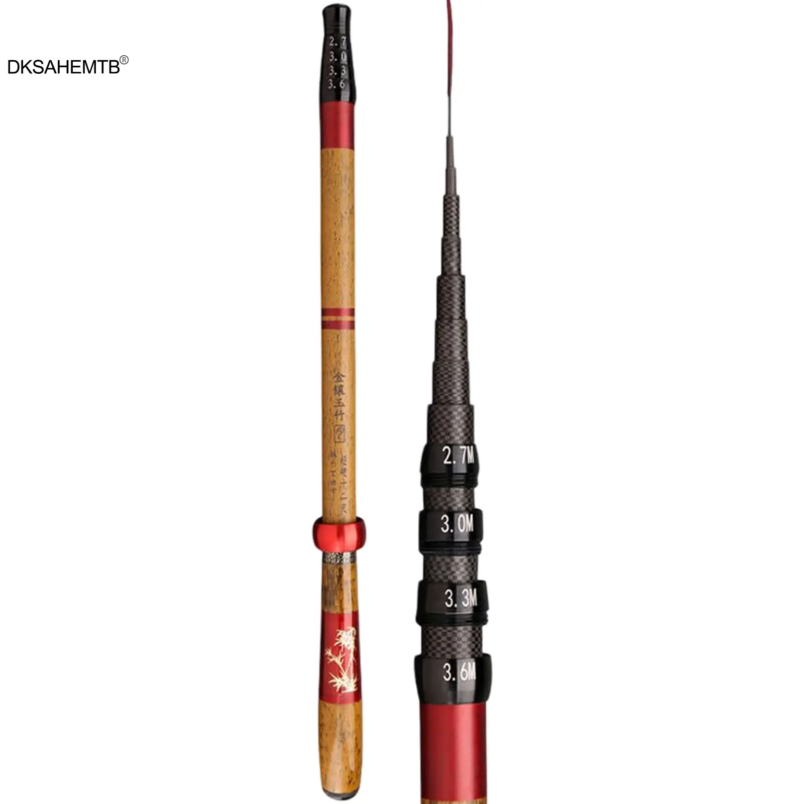 Short Section Stream Rod Portable Fishing Rod Positioning Hand Rod 19 Adjustable Carbon Ultra Light Hard Pocket Mini Hand Rod