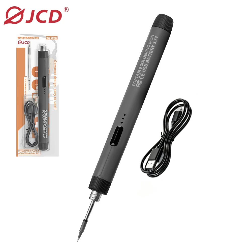 Wireless Fast Charging Digital Display Soldering Iron Kit, USB‑Rechargeable Battery‑Powered Adjustable Constant‑Temperature Sold