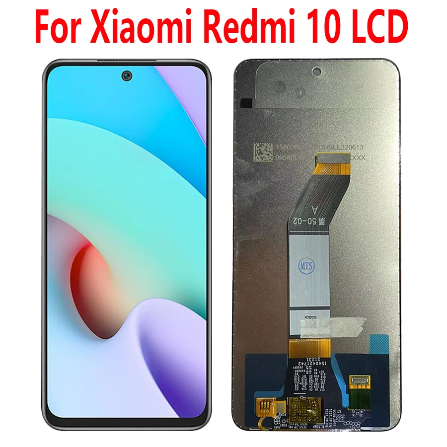 

6,5 ''оригинальный ЖК-экран для Xiaomi Redmi 10, сенсорная панель, дигитайзер, запасные части для Xiaomi Redmi 10 Prime LCD