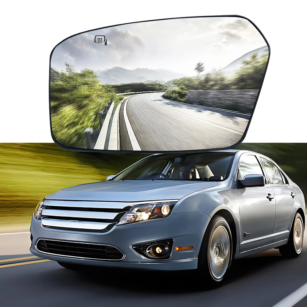 Heated Side Mirror Glass Rearview Mirror Glass Lens Replacement for Ford Fusion 2006 2007 2008 2009 2010 USA Version