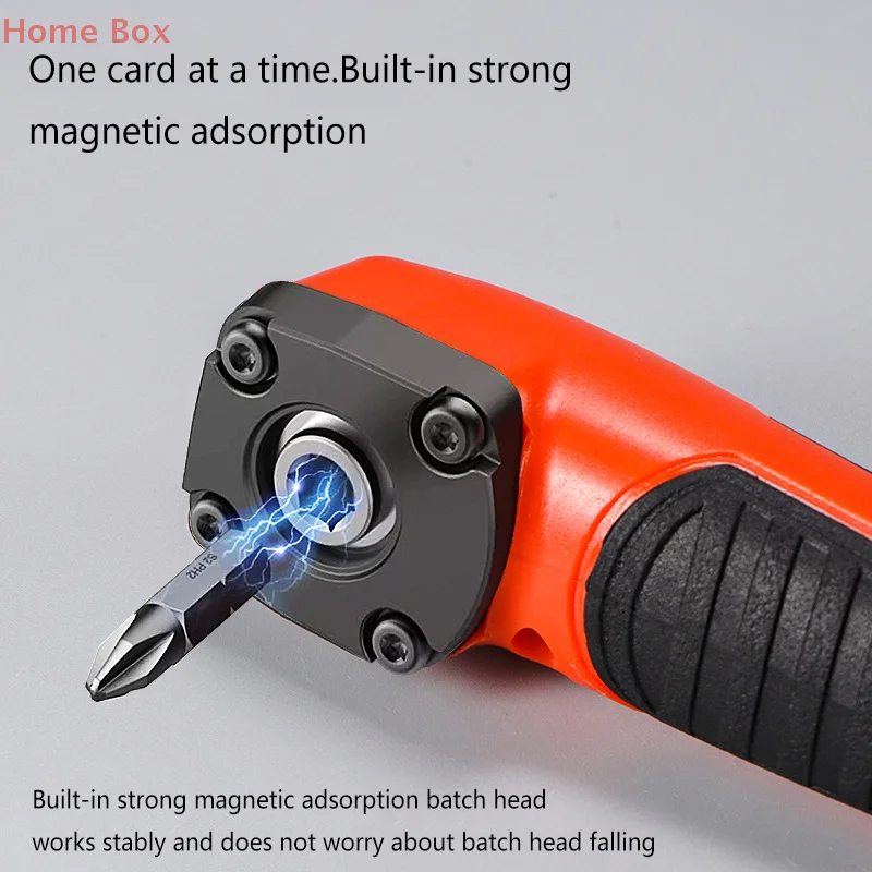 New 1PC Multifunctional Electric Corner Screwdriver,High Torque 90 ° Right Angle Screwdriver,Manual Tool,Blue And Orange
