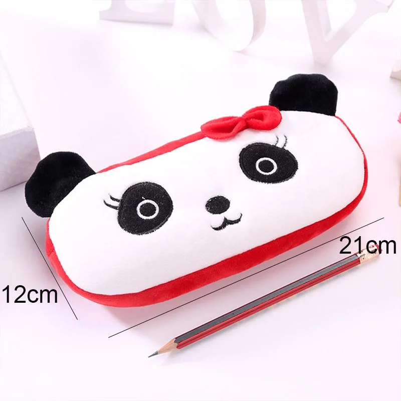 Imagem -03 - Sanrio Cartoon Plush Pencil Case Cute Pencil Box Coin Purse Bolsa de Papelaria Bolsa Cosmético Fonte Escolar 12 Pcs por Lote