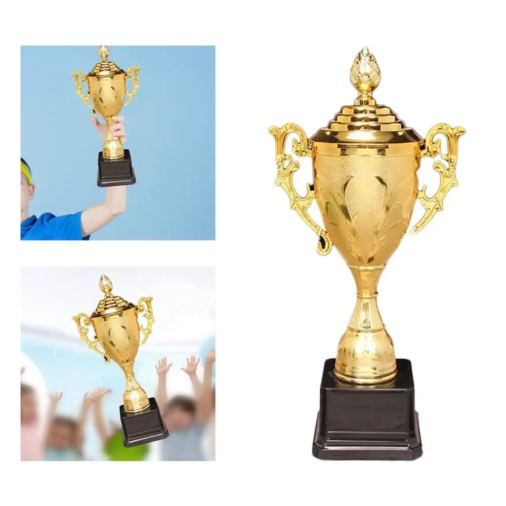 

Plastic Model Gold Trophy Awards Competition Soccer Children's Small Prize Cup School Rewarding Supply Winner Award Trophy Toy