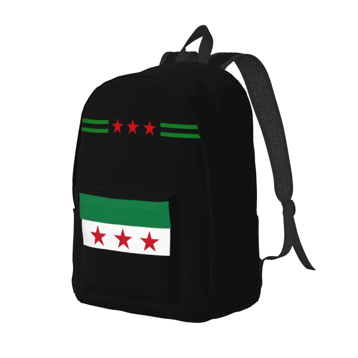 NEW FLAG OF SYRIA Backpack for Men Women Casual Student Hiking Travel Daypack Laptop Shoulder Bag Sports