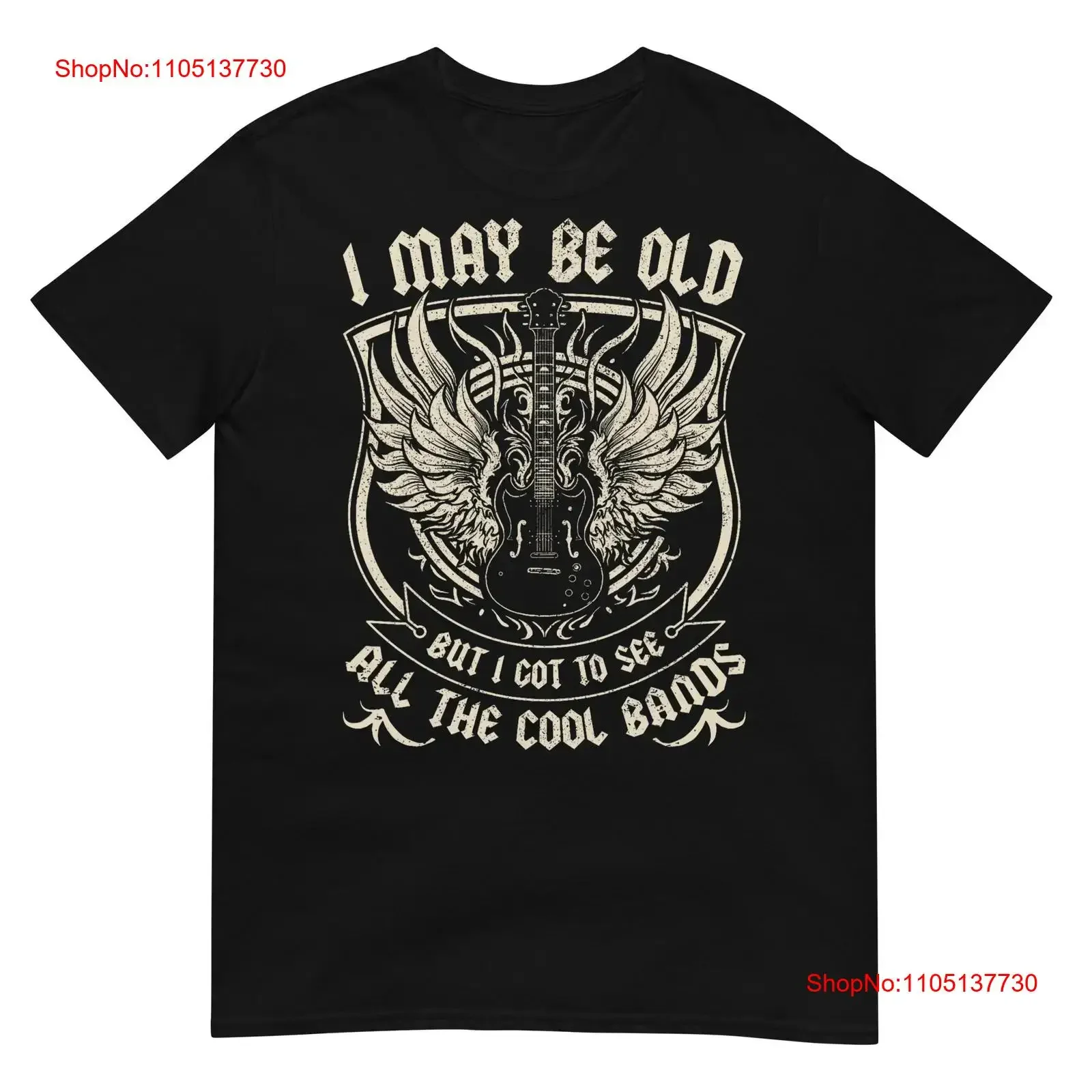 I May Be Old But Got To See All The Cool Band Rock Concert T Shirt vintage Washed Slightly fashion Comfortable Stylish