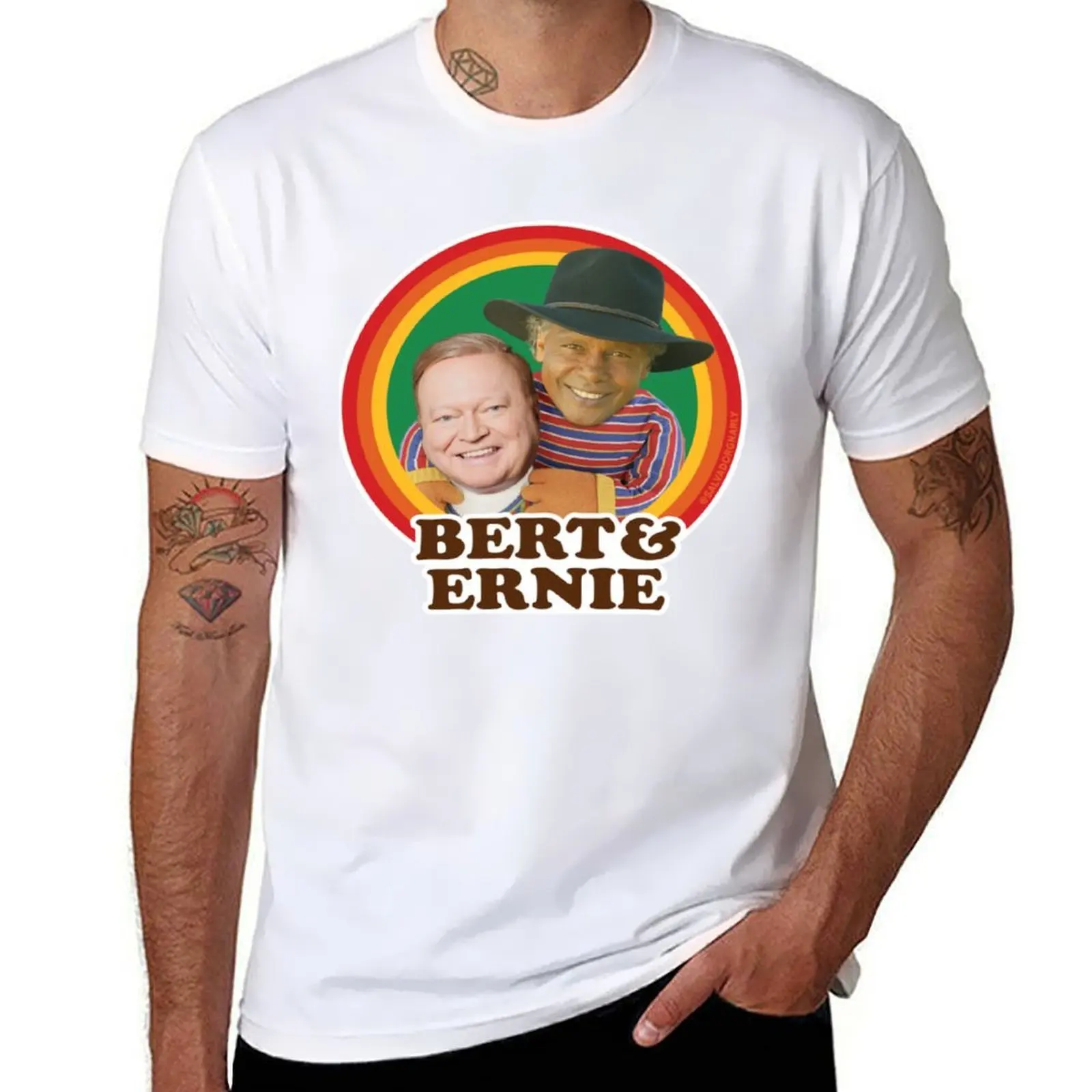 

Bert and Ernie T-Shirt man t shirt cotton man t shirt graphic T-Shirt