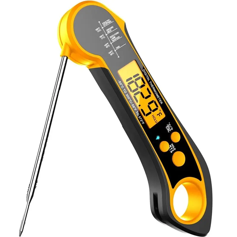 LLCS-2X Digital Meat Thermometer,Instant Read Food Thermometer For BBQ Grill, Liquids, Beef, Turkey, And Cooking