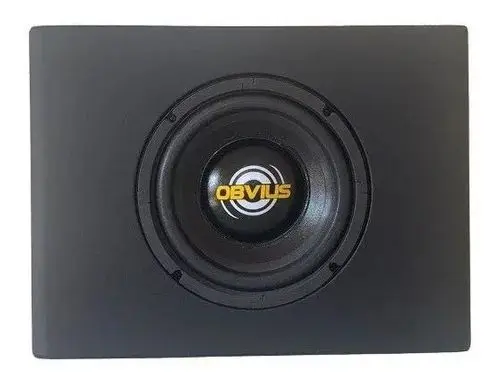 Amplified Box Slim Subwoofer 8 Obvius Active Severe Car