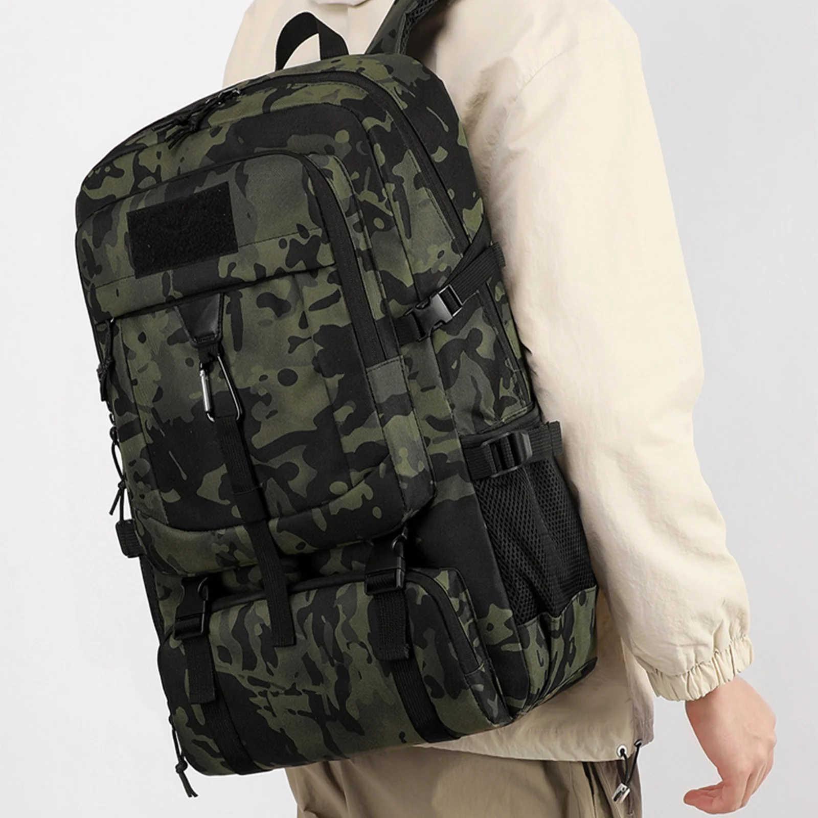 

SYZM Travel Backpack Waterproof Laptop Backpack for Men Women Hiking Camping School Black Work Backpack Carry On Back Pack