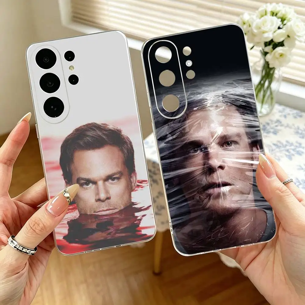 dark thriller style Dexter Morgan  Phone Case For Samsung S25,S24,S21,S22,S23,S30,Ultra,S20,Plus,Fe Transparent Cover