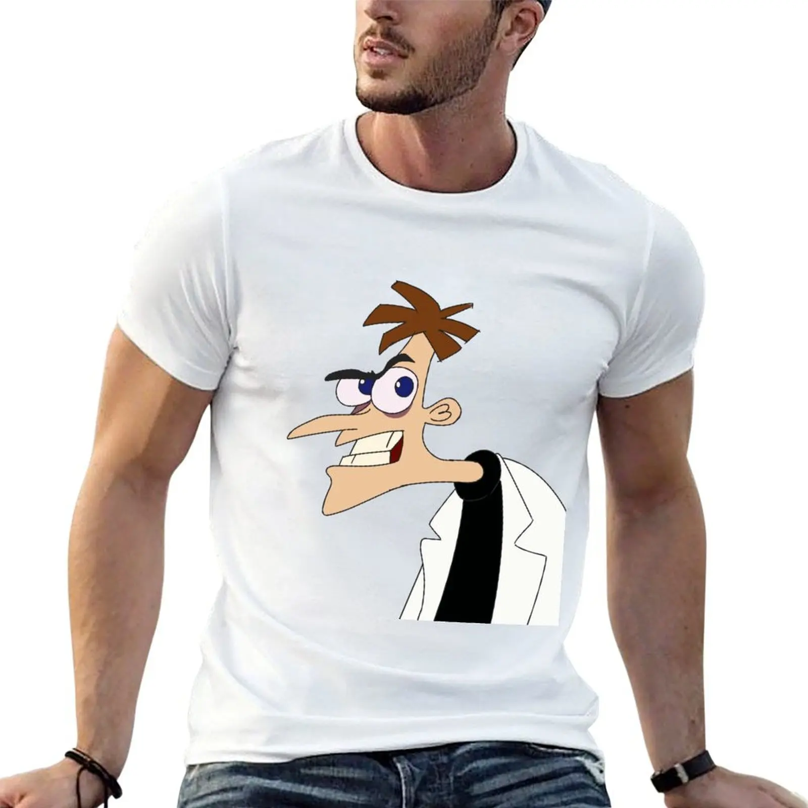 Camiseta Heinz Doofenshmirtz, camisetas para hombre, camisetas de algodón, camiseta 100% de algodón para hombre, camiseta de marca de lujo 100% algodón