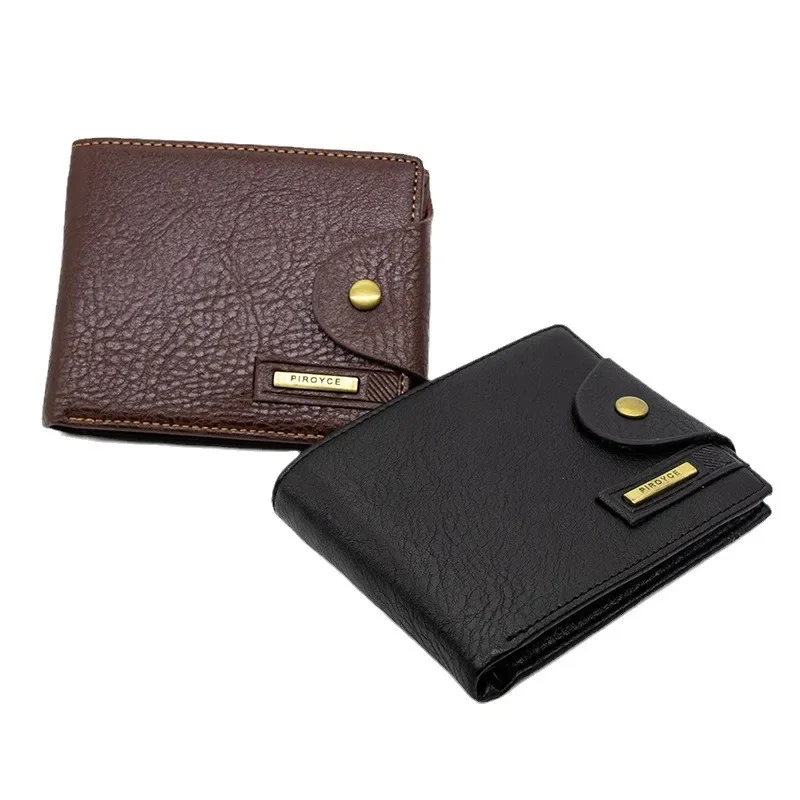 محفظة ريترو رفيعة للرجال - حامل بطاقات مدمج من جلد البولي يوريثان مع جيب للعملات المعدنية، هدية منظم سفر عتيق متعدد الفتحات له #5