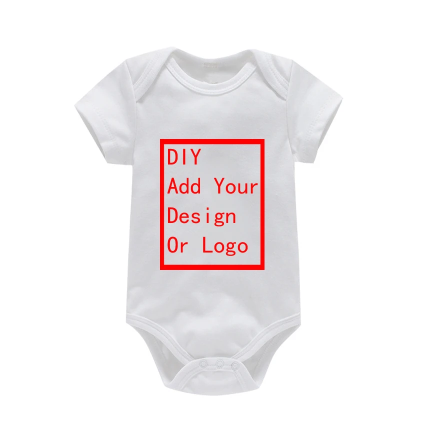 Three-dimensional Number Print Brand New Newborn Infant Kids Baby Girls Boys Bodysuits Short Sleeve Solid Jumpsuits Outfit 0-24M