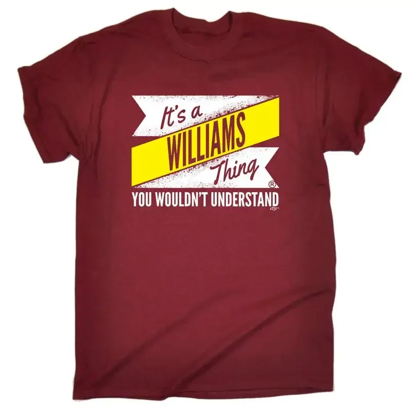 Williams V2 Surname Thing Mens Funny Novelty Top T Shirt