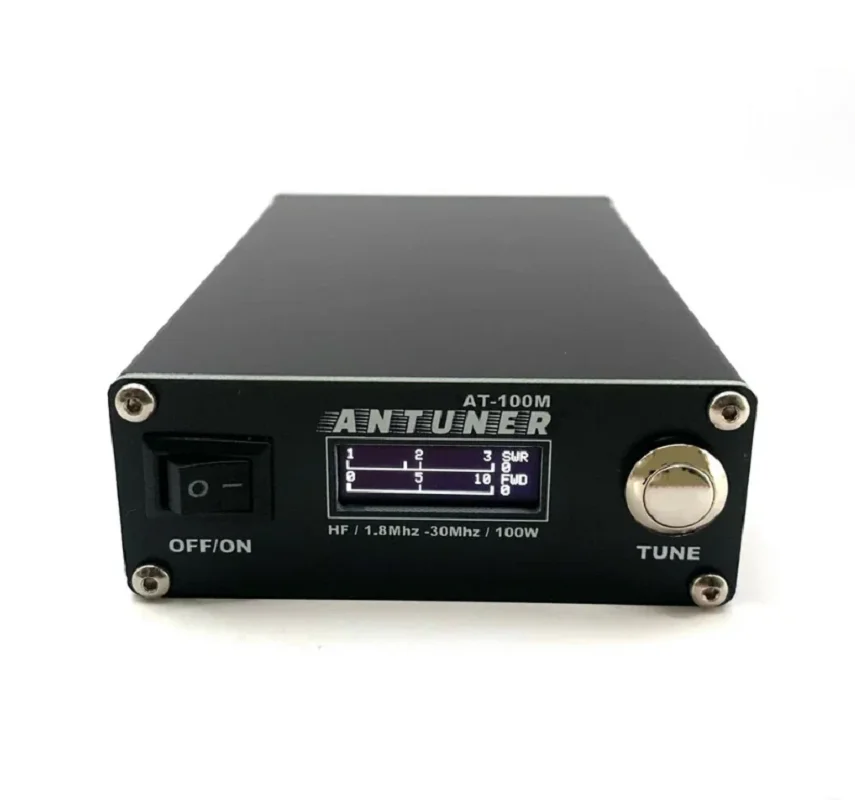 

Universal AT-100M ANTUNER HF Antenna Tuner 1.8Mhz-30Mhz 100W SWR Power Meter