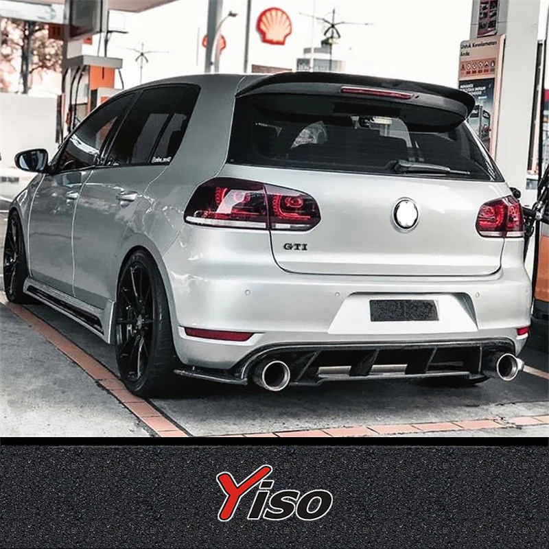 FOR VW GOLF 6 GTI Volkswagen GOLF 6 GTI Modified Carbon fiber Revozport Rear Lip