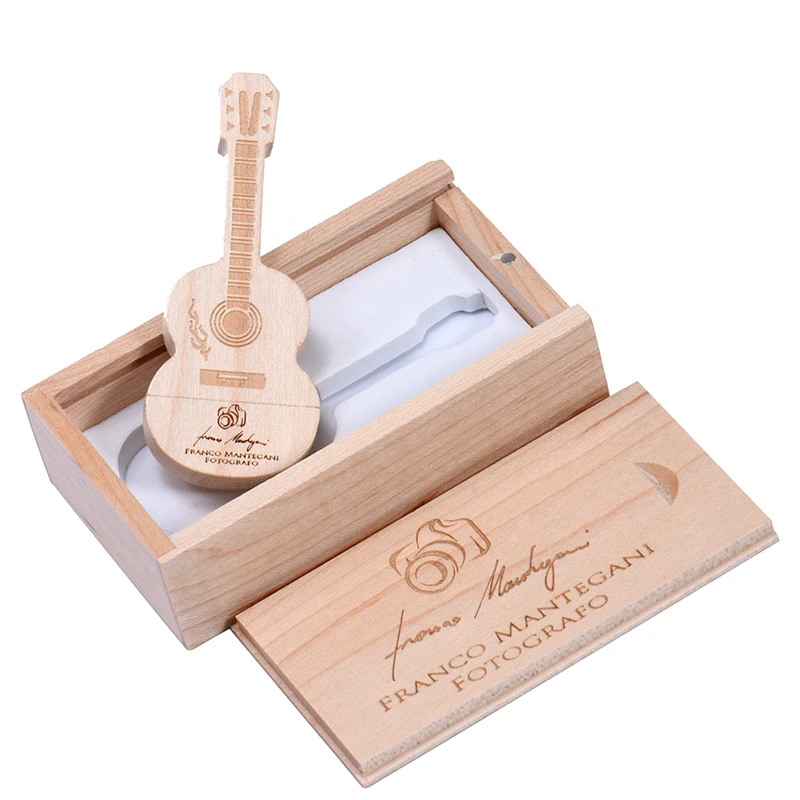 USB-флеш-накопитель для гитары из кленового дерева, 128 ГБ, 00% реальная емкость, 64 ГБ, бесплатный индивидуальный логотип, ручка-накопитель, 32 ГБ, креативный подарокMaple w