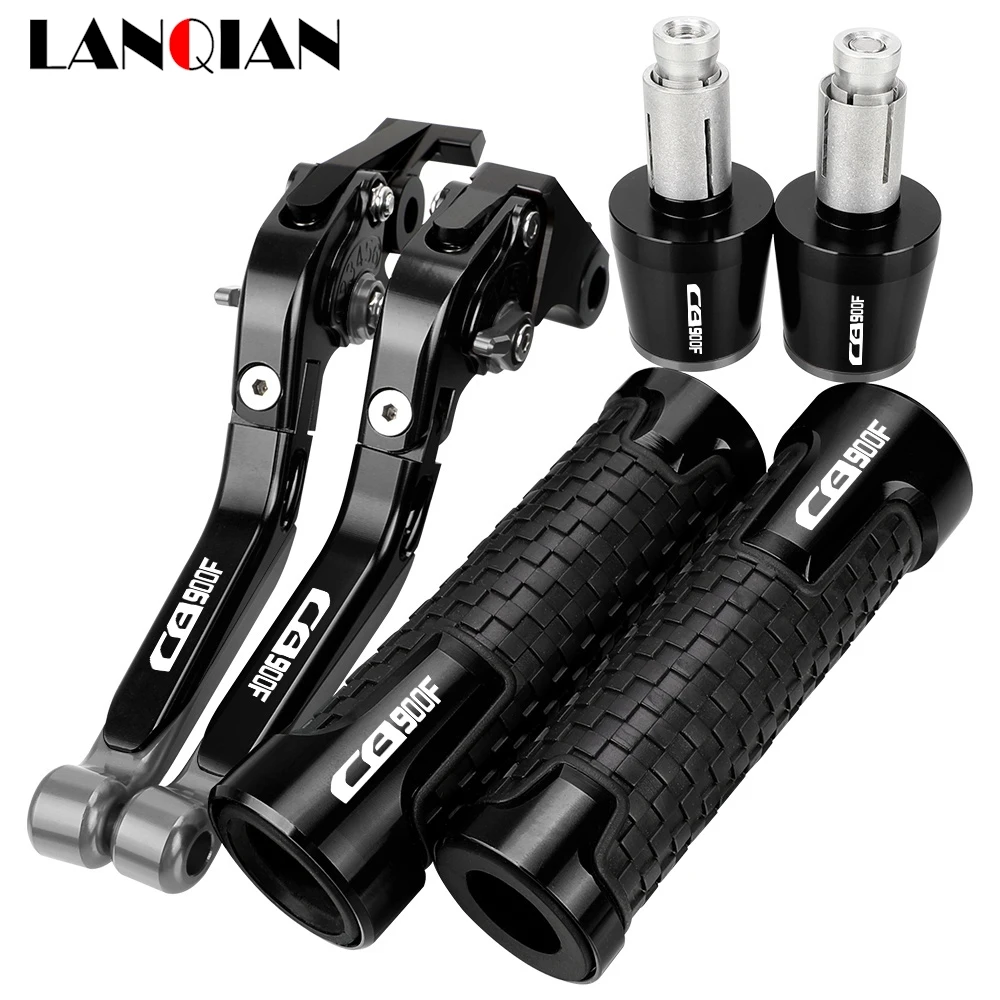 For HONDA CB900F Hornet 2001-2008 Motorcycle Accessories Handgrips Extendable Brake Clutch Levers Handlebar Grips Handle Ends