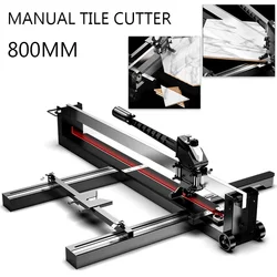 Taglierina per piastrelle in ceramica da 800MM coltello a spinta manuale macchina da taglio per piastrelle per pavimenti in marmo ad alta precisione con posizionamento Laser a infrarossi