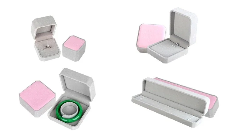 10 Colors Velvet Carrying Case Gift Box For Jewelry Making Ring Necklace Earrings Bracelet Holder Display Packaging Supplies