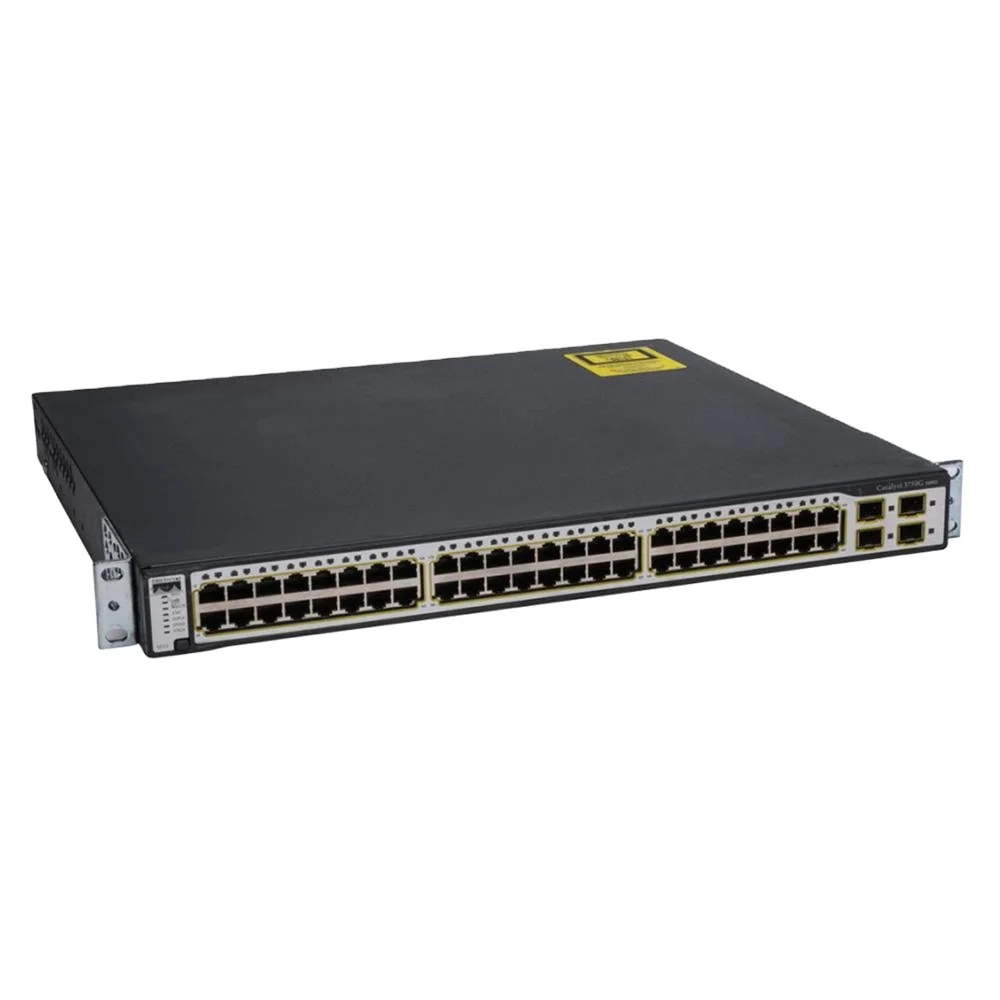 Gigabit ethernet 48 port network switch USED  WS-C3750G-48TS-S SWITCH 48 PORT 10/100/1000M RJ45 4SFP