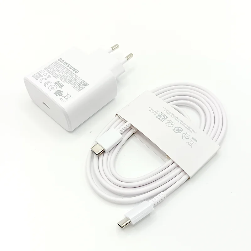 Samsung 45w Charger EU Super Fast Charge Adapter 1.8M Type C For Galaxy s26 S25 S24 S23 S22+ S20 Note 20 Ultra Z Flip Fold 6 5 4
