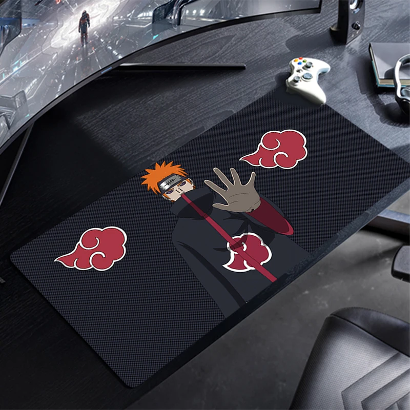 Alfombrilla de ratón grande para juegos, alfombrilla de escritorio para teclado de ordenador, alfombrillas de goma antideslizantes para juegos de N-NARUTOS, alfombrillas de ratón para ordenador xxl xl