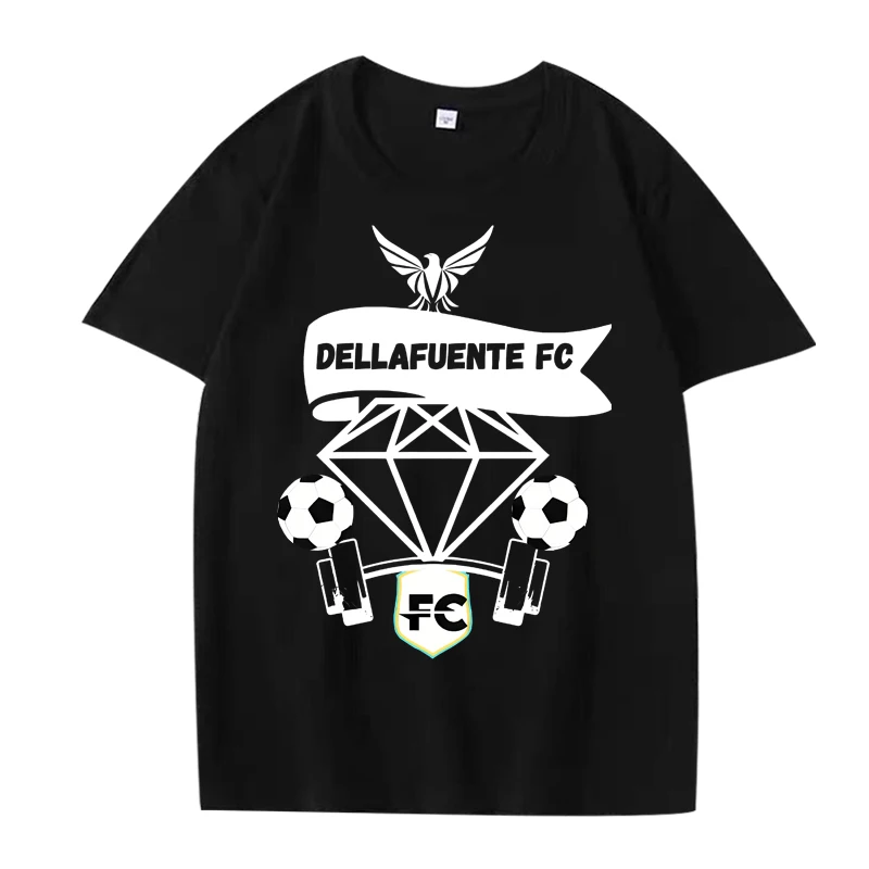 

dellafuente fc classic graphics T Shirt men women Oversized 100% Cotton streetwear short sleeve Summer print Unisex fashion tops